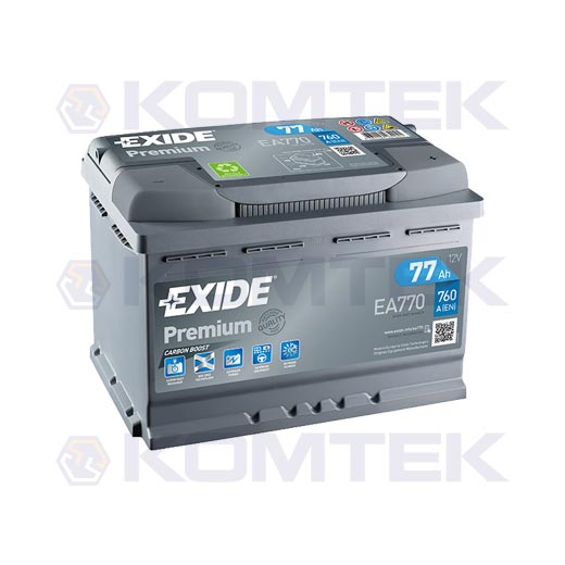 Akumulator   77Ah EXIDE EA770 760A