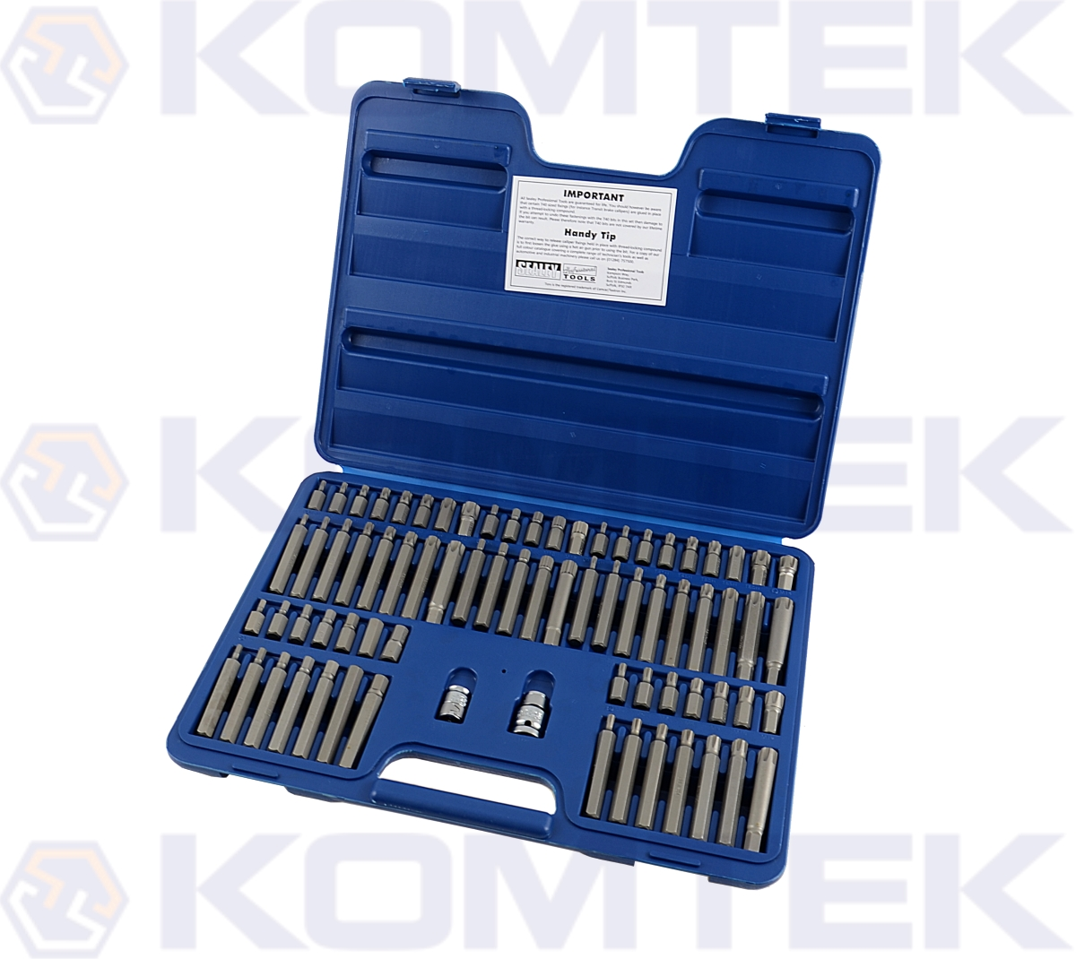 Bity torx, spline, ribe, Imbus  zestaw 74 szt.