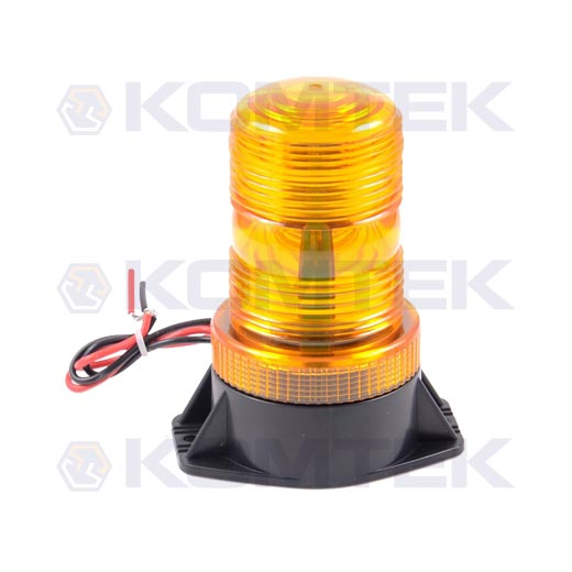 Lampa błyskowa 12/24V - 3LED, na 2 śruby, wys. 130mm, fi=98