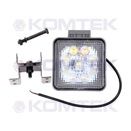 Lampa robocza LED 27W - kwadratowa