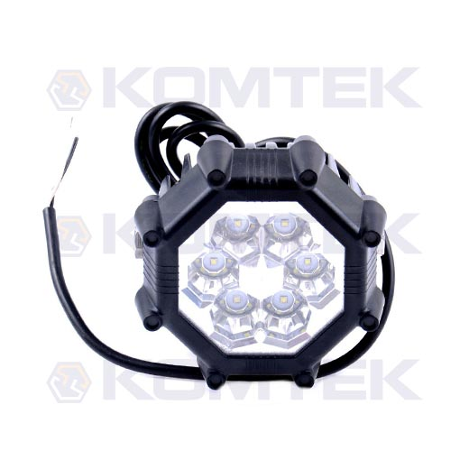 Lampa robocza LED ośmiokątna 12/24V 20W