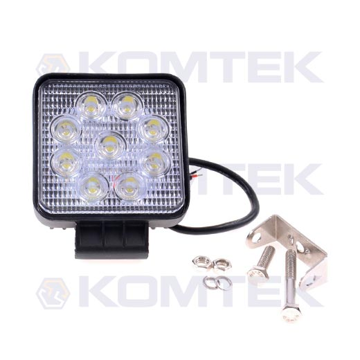 Lampa robocza LED 27W - kwadratowa