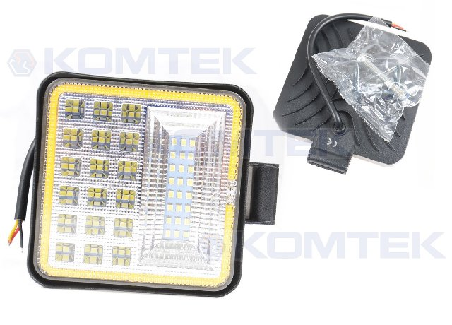 Lampa robocza LED 126W - kwadratowa z obrysem