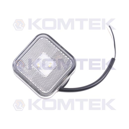 Lampa obrysowa LED 12/24V kwadratowa - biała