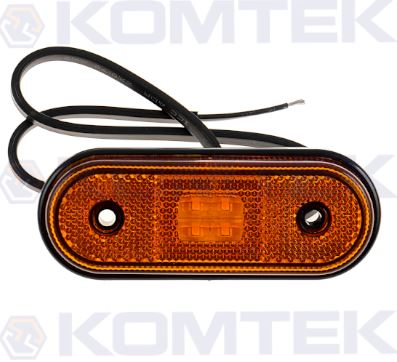 Lampa obrysowa LED 12/24V owalna, z zaciskiem bez wieszaka