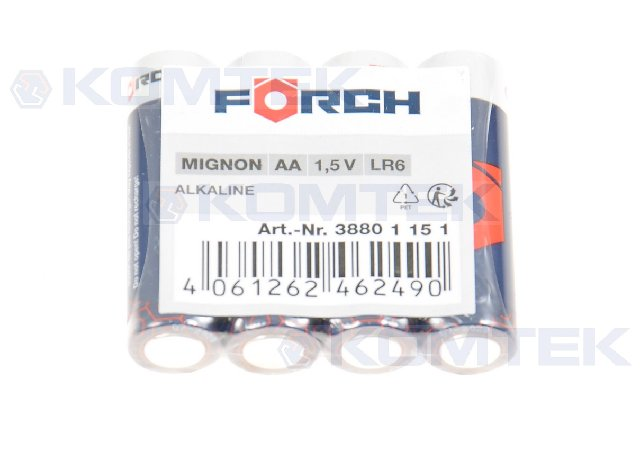 Bateria FORCH AA Mignon LR6, 1,5V - 4 szt